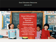 Tablet Screenshot of exceleducationresources.com